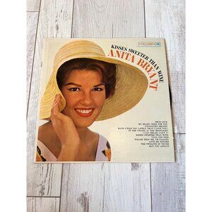 Kisses Sweeter Than Wine By Anita Bryant Vinyl Record CL1719 Vintage Album